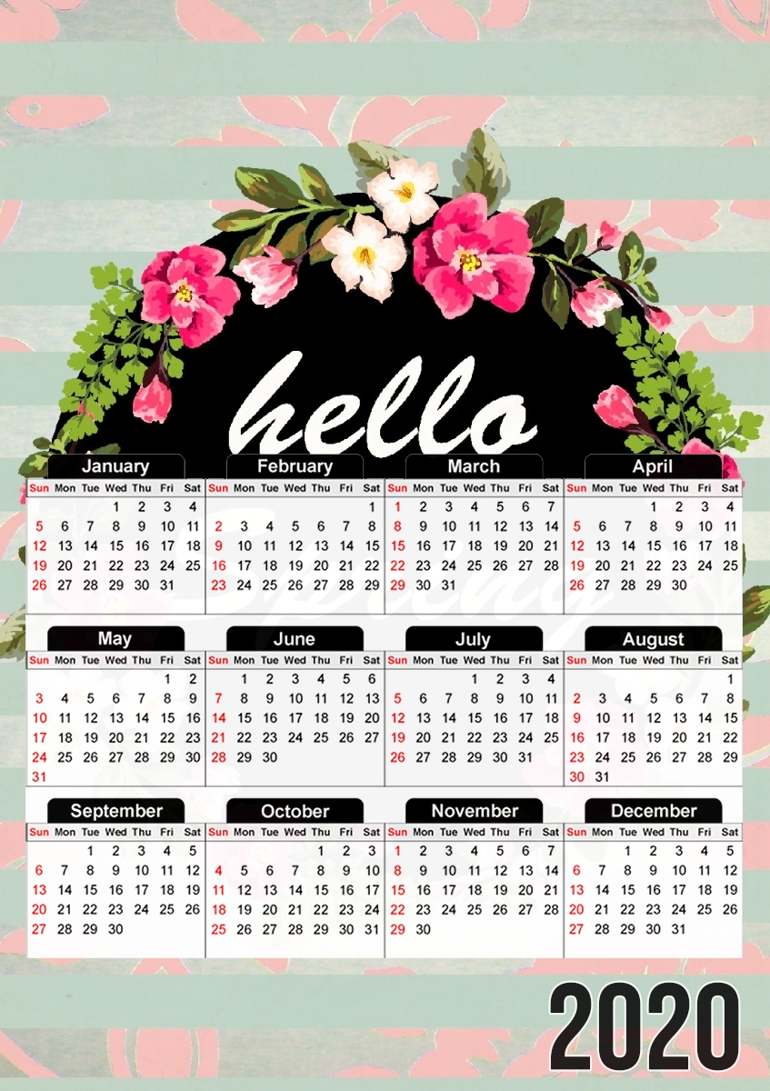 HELLO SPRING für A3 Fotokalender 30x43cm