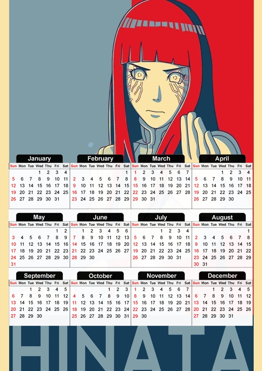 Hinata Propaganda für A3 Fotokalender 30x43cm