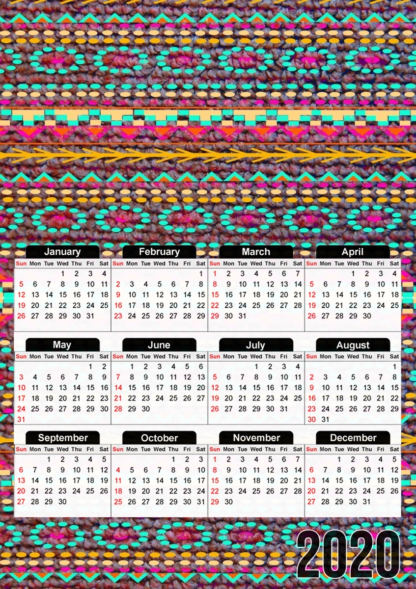 HIPPIE CHIC für A3 Fotokalender 30x43cm