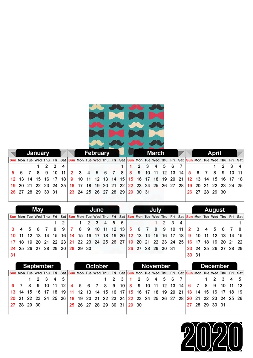 Hipster Mosaic für A3 Fotokalender 30x43cm