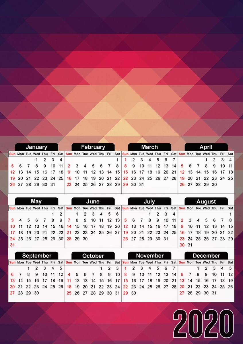 Hipster Triangles für A3 Fotokalender 30x43cm