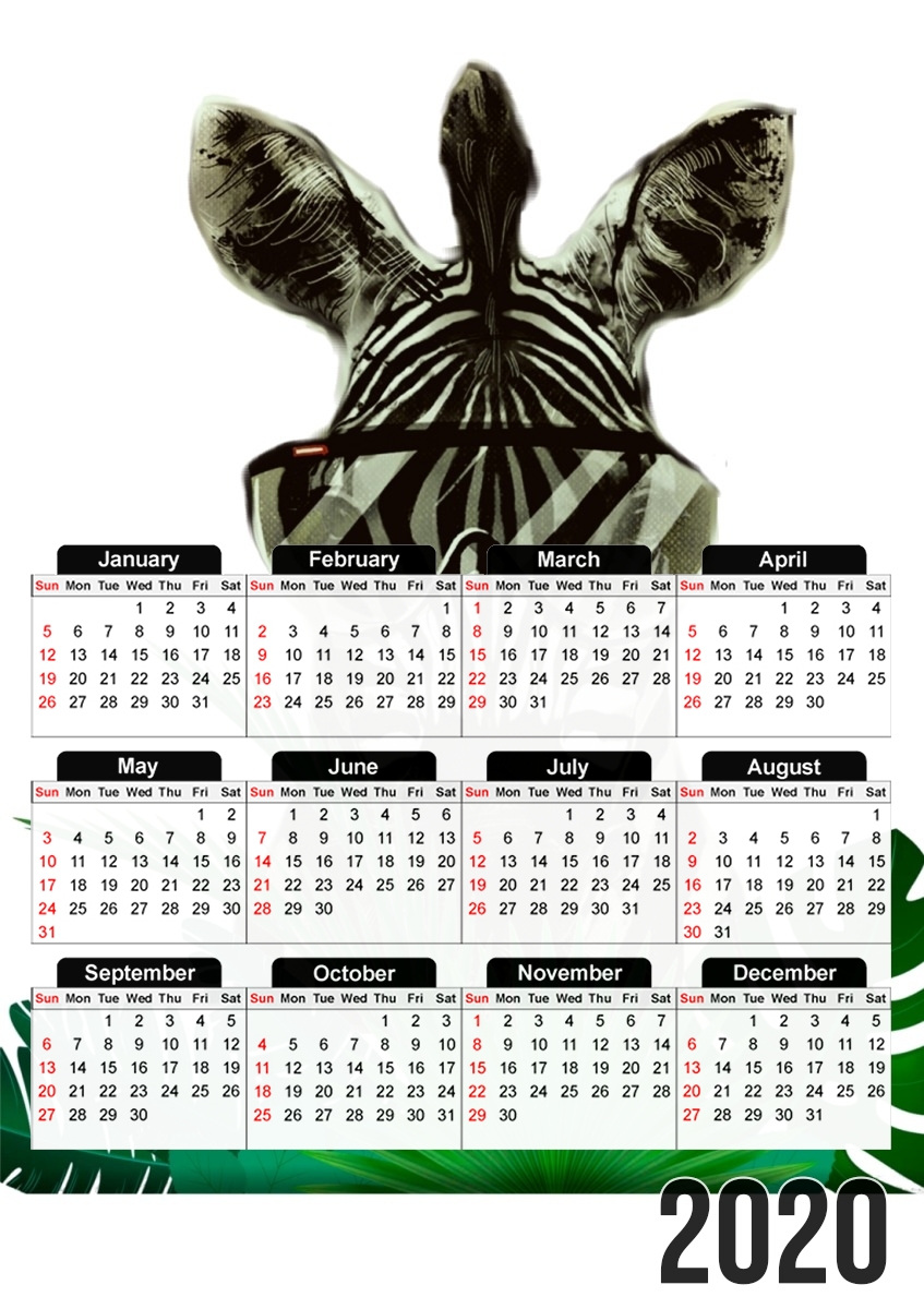 Hipster Zebra Style für A3 Fotokalender 30x43cm