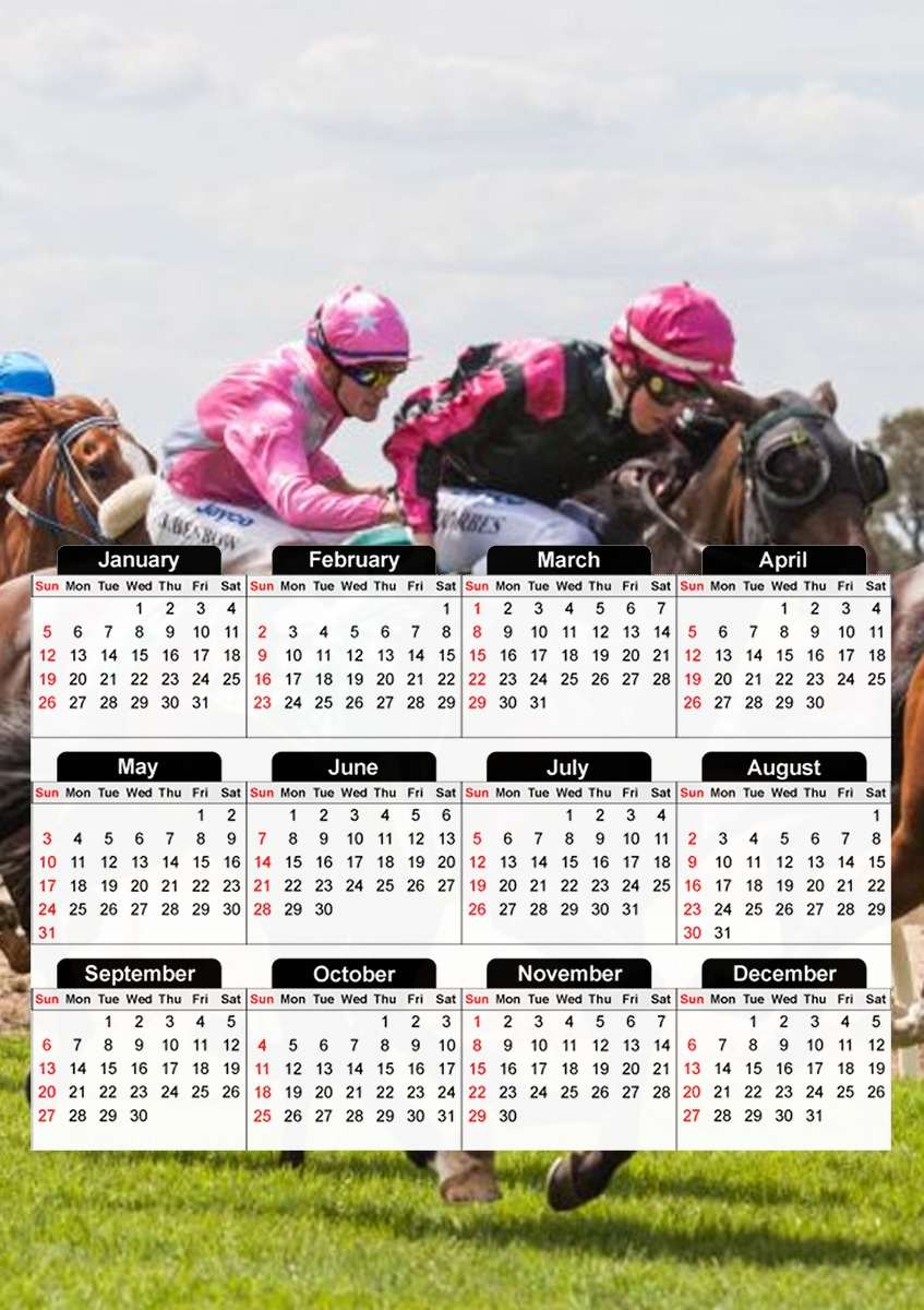 Horse Race für A3 Fotokalender 30x43cm