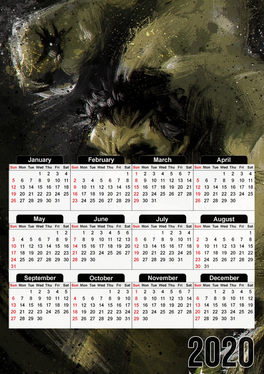Hulk für A3 Fotokalender 30x43cm
