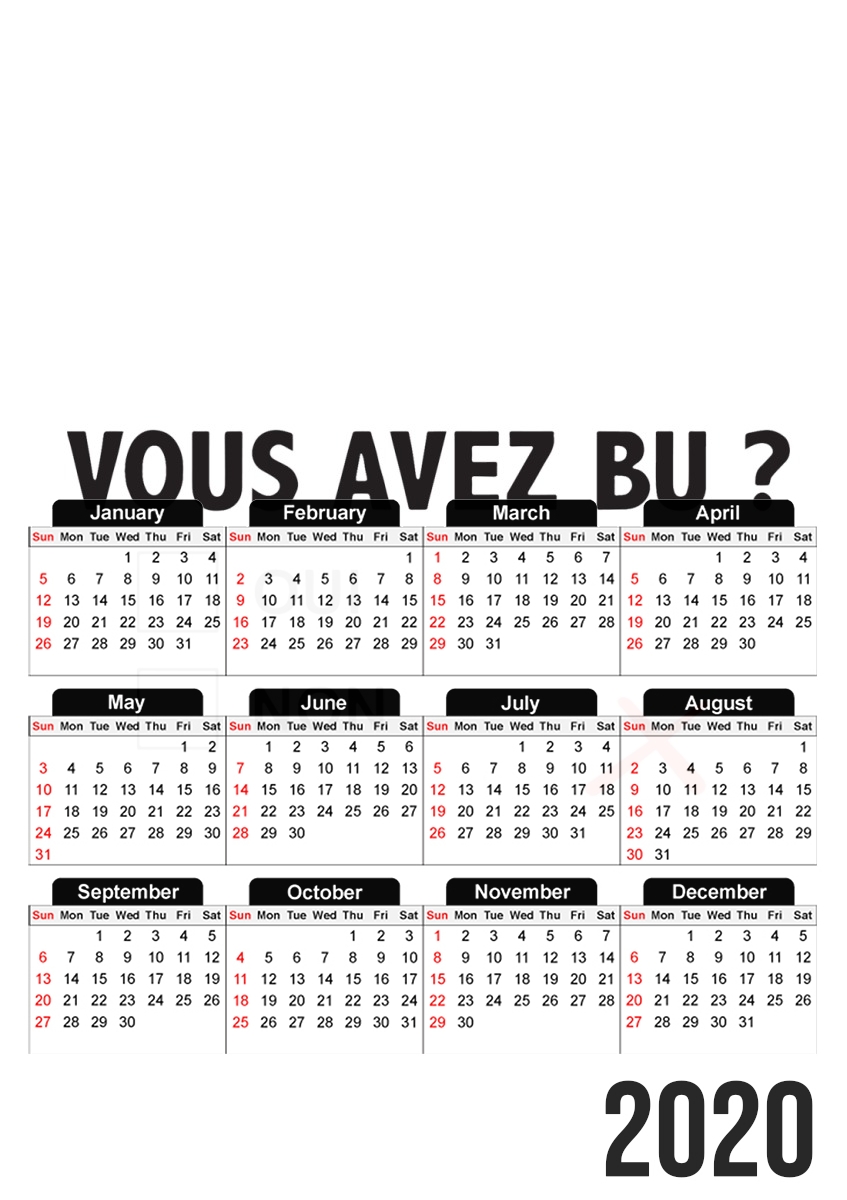 Humouristique vous avez bu für A3 Fotokalender 30x43cm