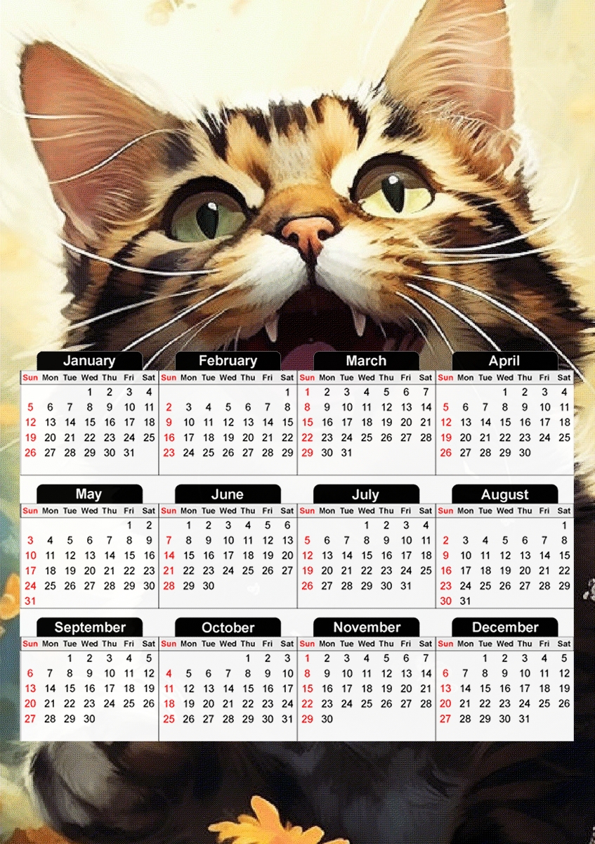 I Love Cats v3 für A3 Fotokalender 30x43cm