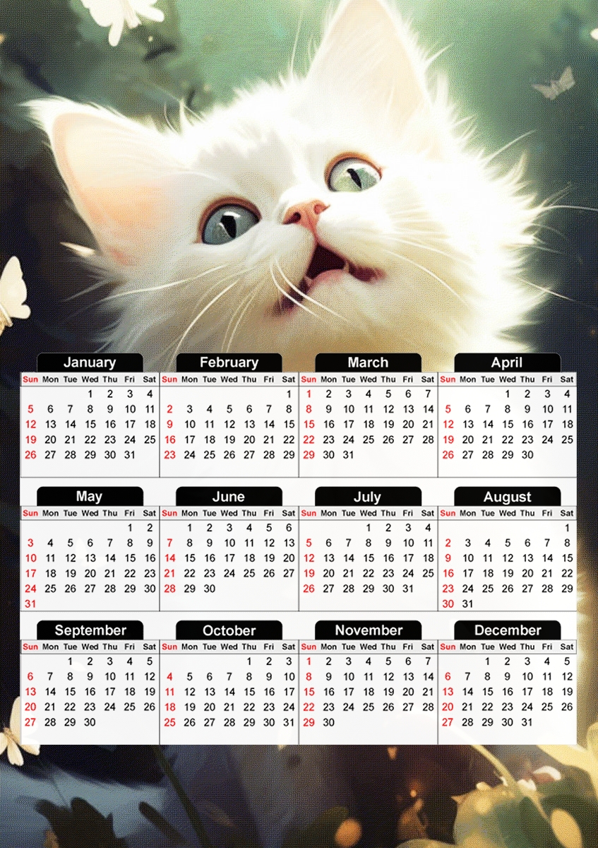 I Love Cats v5 für A3 Fotokalender 30x43cm