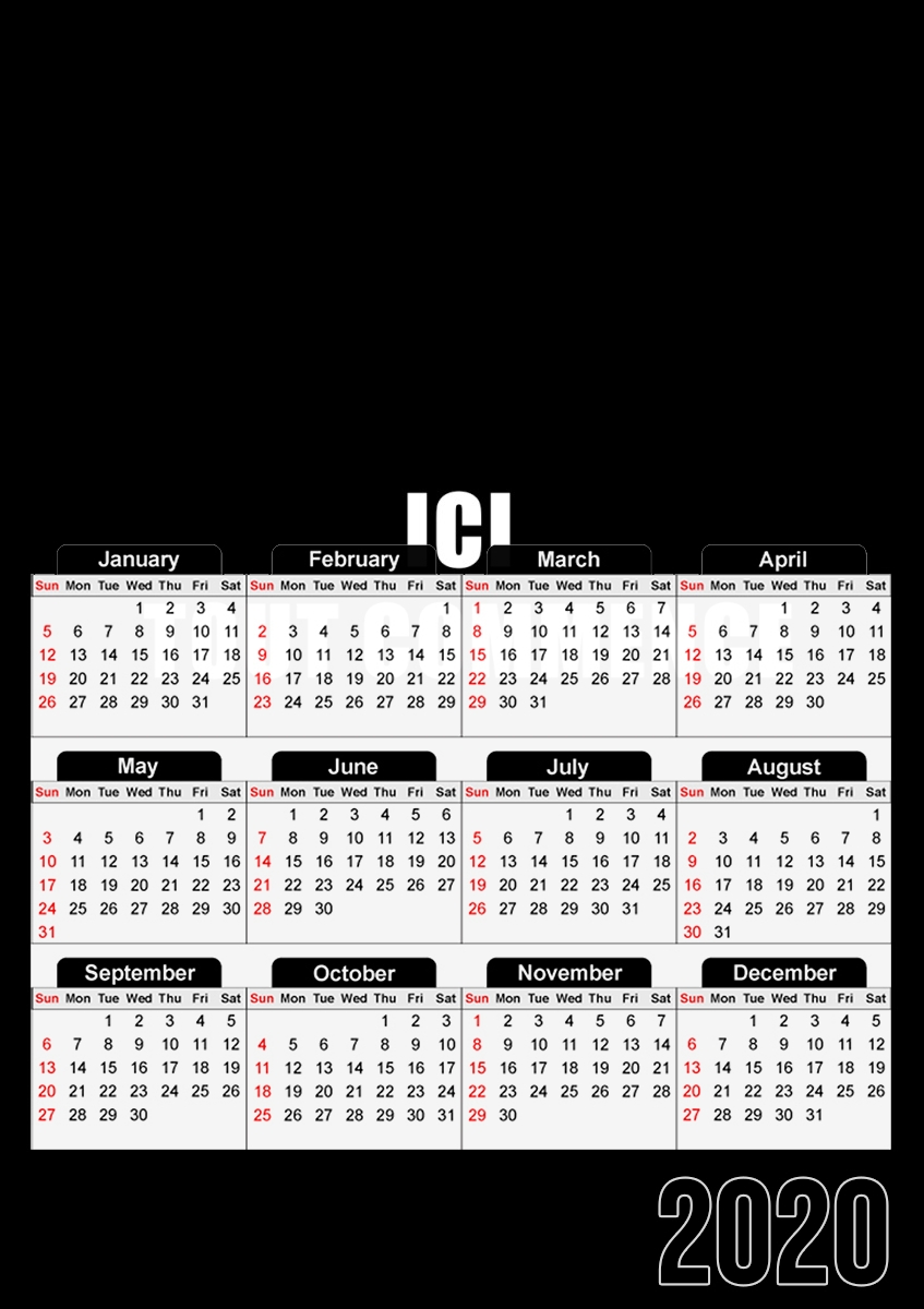 Ici tout commence für A3 Fotokalender 30x43cm