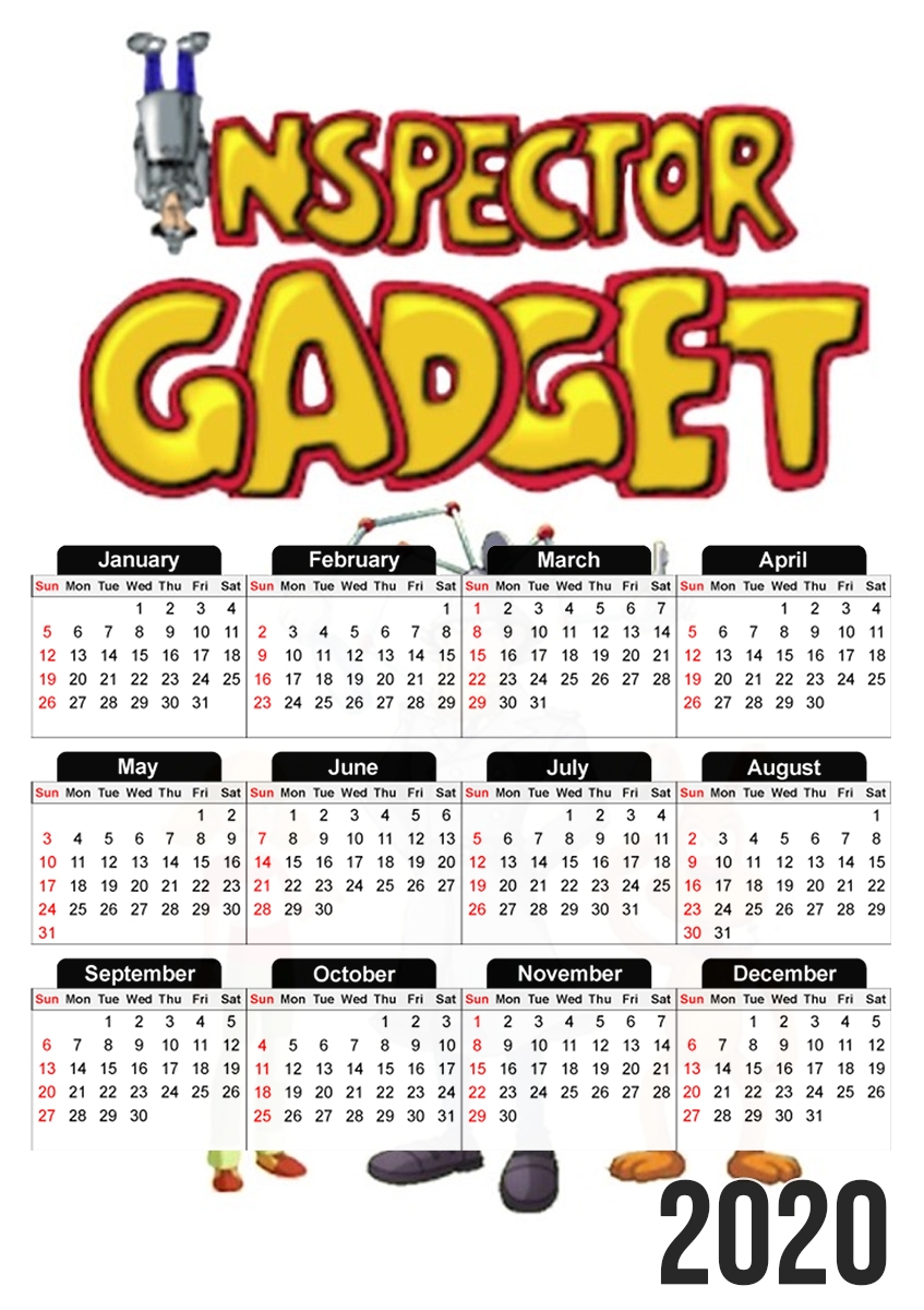 Inspecteur gadget für A3 Fotokalender 30x43cm