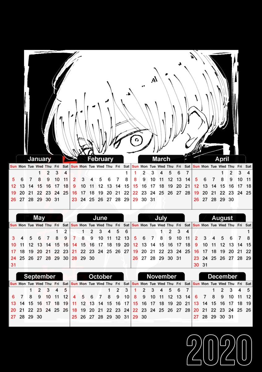 inumaki toge für A3 Fotokalender 30x43cm