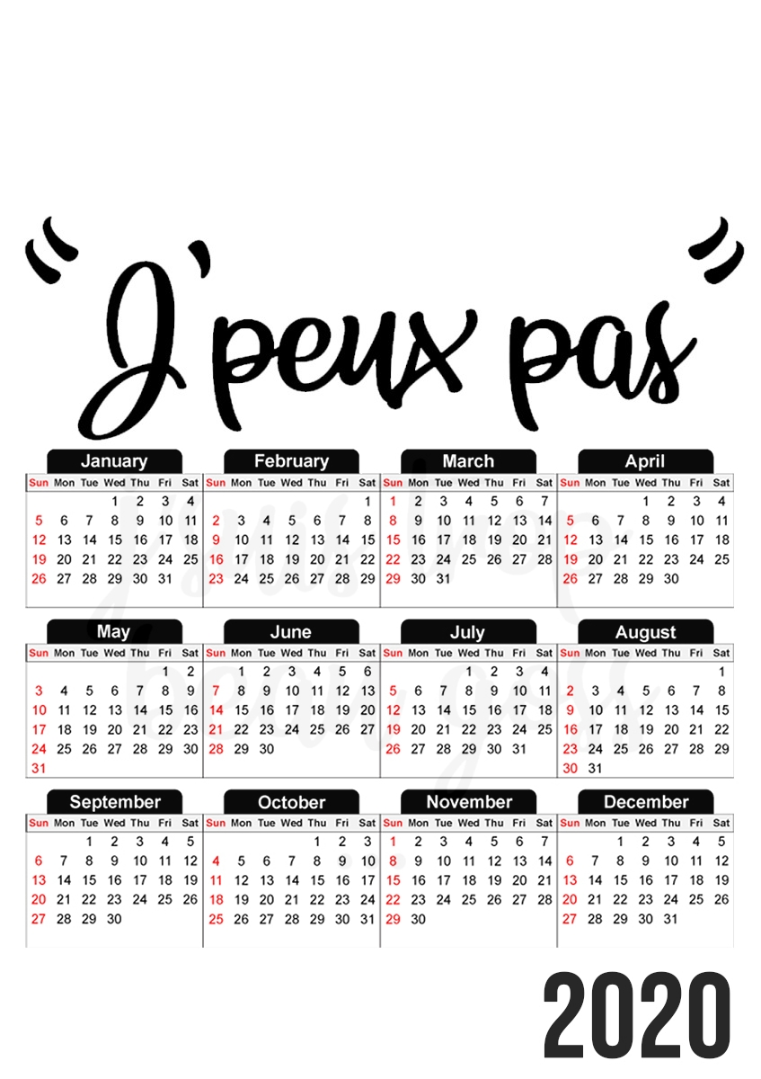 J peux pas je suis trop beau gosse für A3 Fotokalender 30x43cm