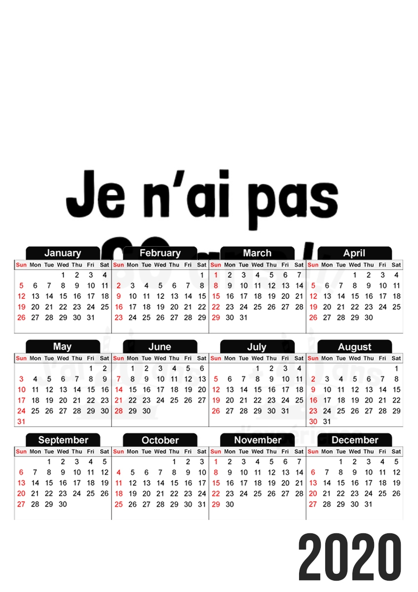 Je nai pas 60 ans mais 20 ans avec 40ans dexperience für A3 Fotokalender 30x43cm