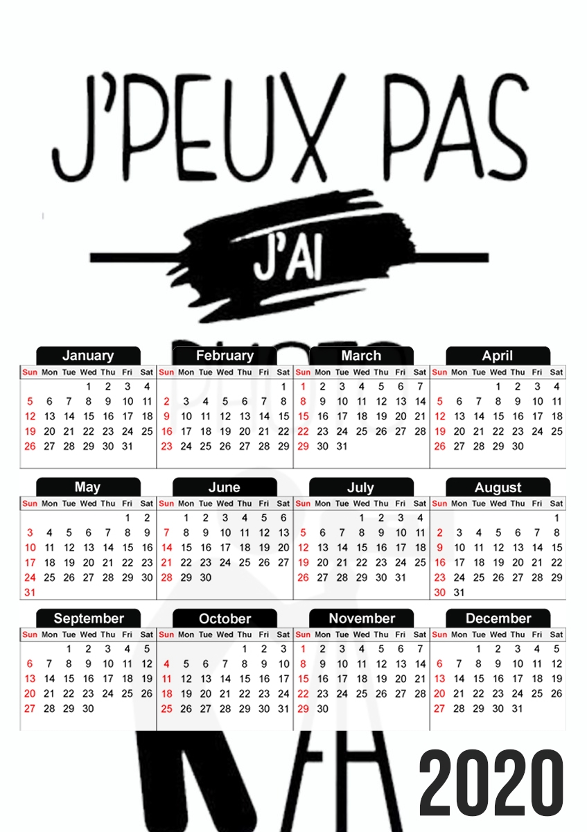 Je peux pas j ai photo für A3 Fotokalender 30x43cm