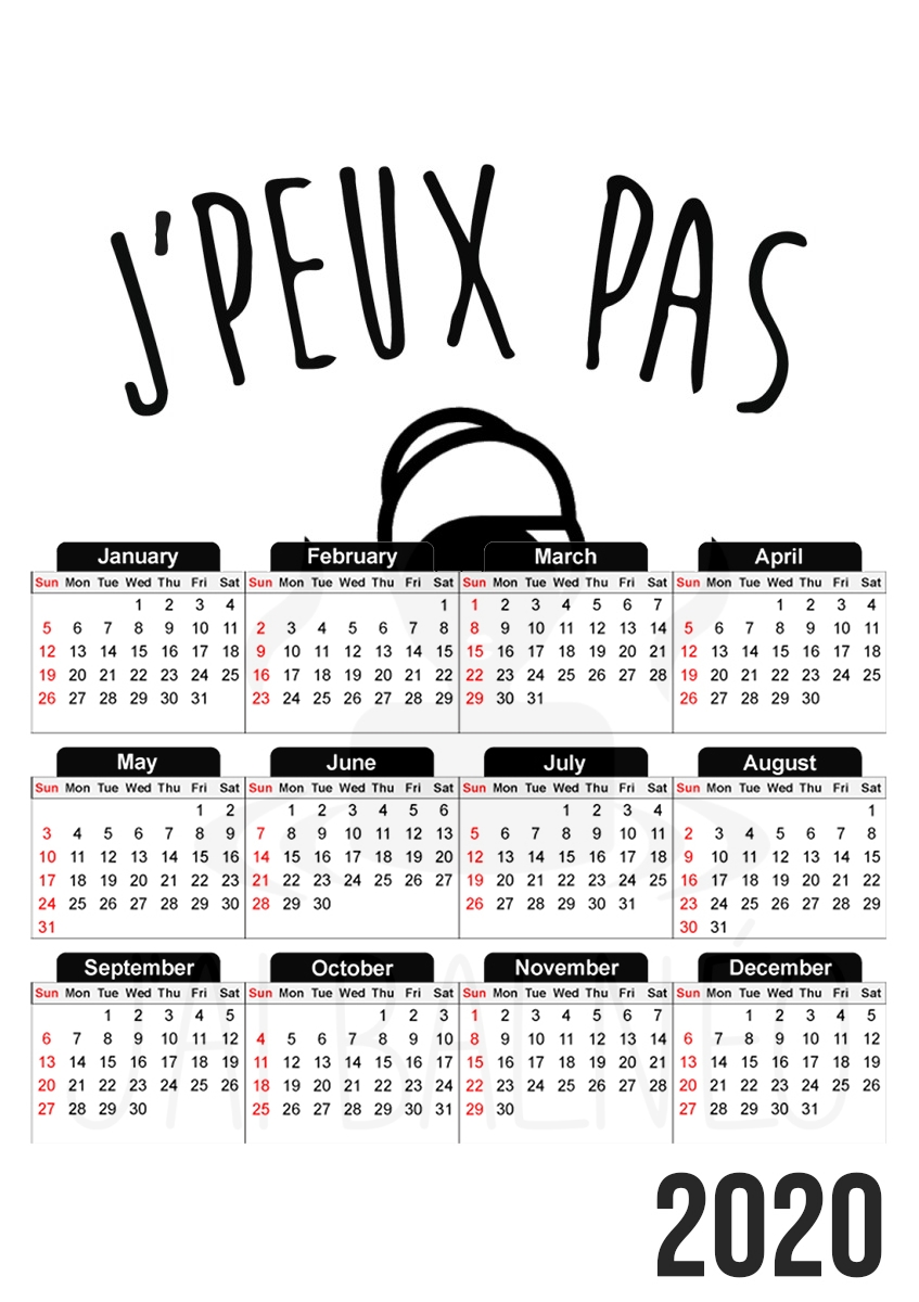 Je peux pas jai balneotherapie für A3 Fotokalender 30x43cm