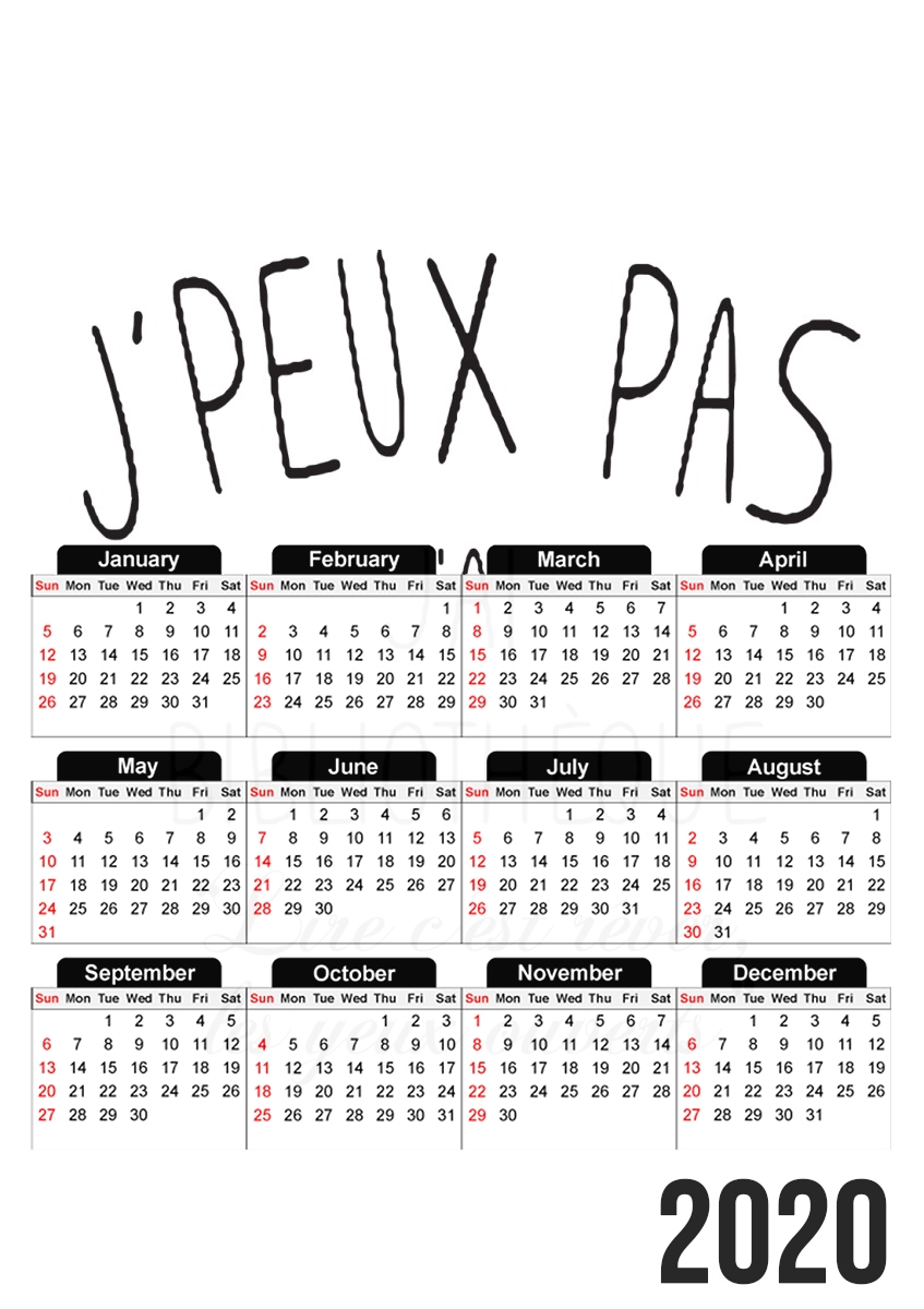 Je peux pas jai bibliotheque Lire cest rever les yeux ouverts für A3 Fotokalender 30x43cm