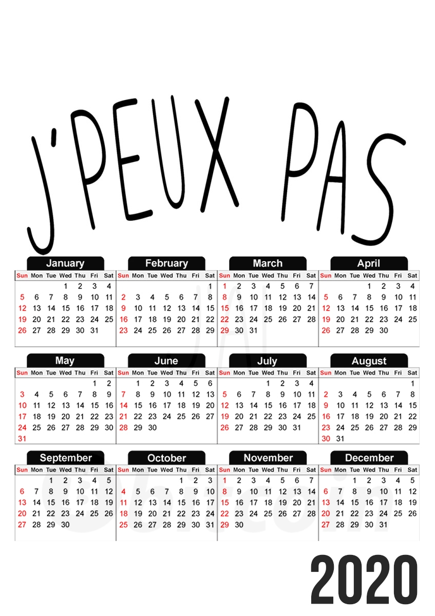 Je peux pas jai bitcoin für A3 Fotokalender 30x43cm