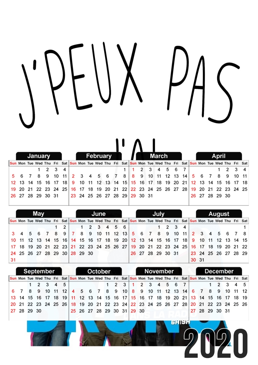 Je peux pas jai bruno dans la radio für A3 Fotokalender 30x43cm