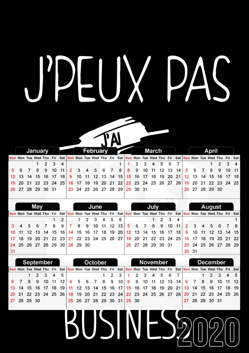 Je peux pas jai Business für A3 Fotokalender 30x43cm