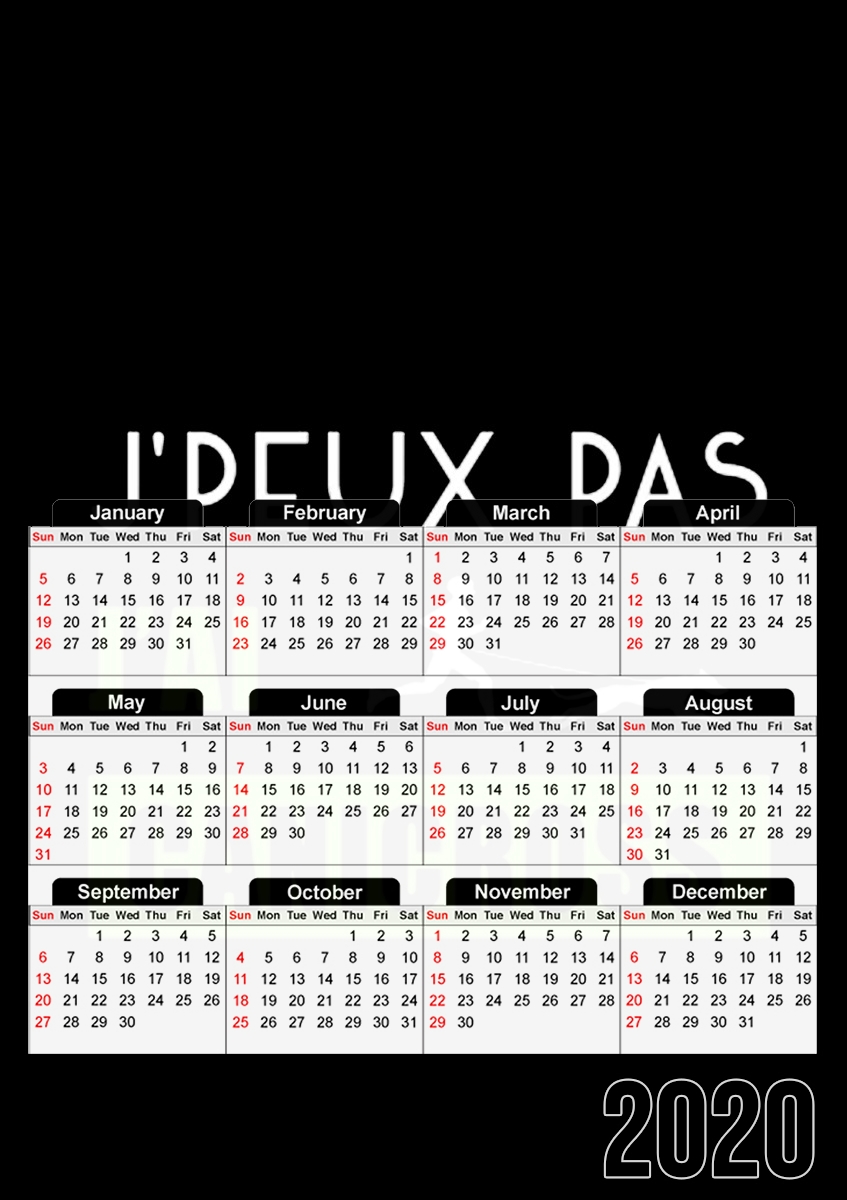 Je peux pas jai canicross für A3 Fotokalender 30x43cm