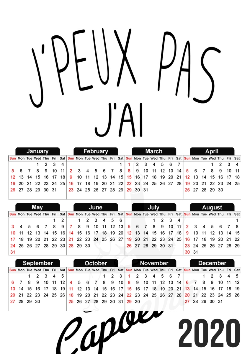 Je peux pas jai Capoeira für A3 Fotokalender 30x43cm