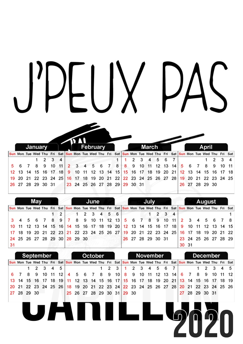 Je peux pas jai carillon für A3 Fotokalender 30x43cm