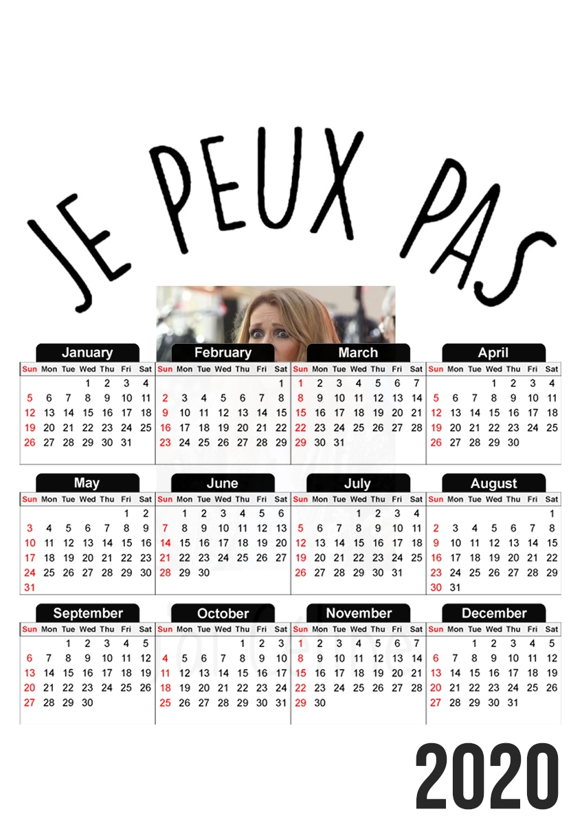 Je peux pas jai Celine für A3 Fotokalender 30x43cm