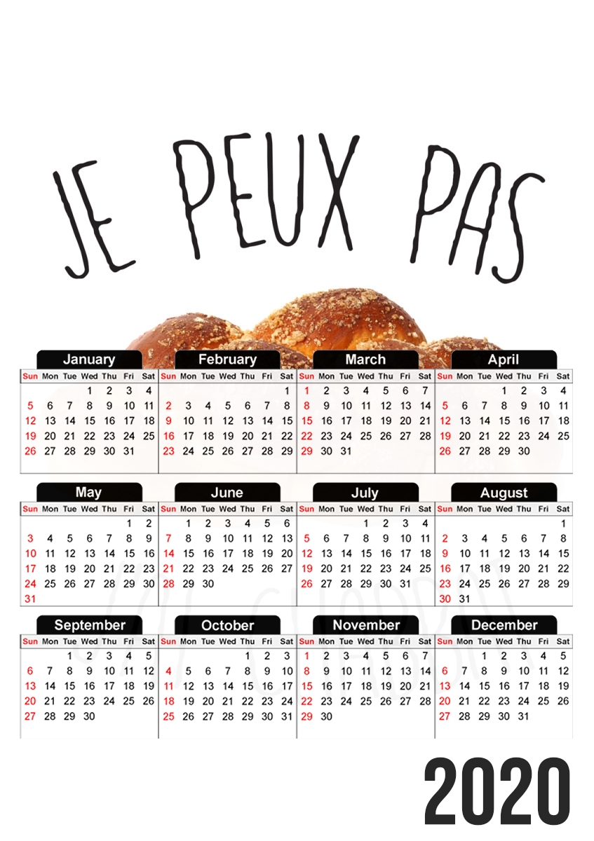 Je peux pas jai chabbat für A3 Fotokalender 30x43cm