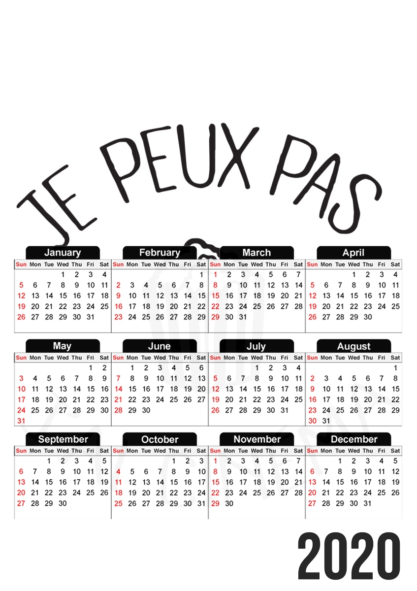 Je peux pas jai cinema für A3 Fotokalender 30x43cm