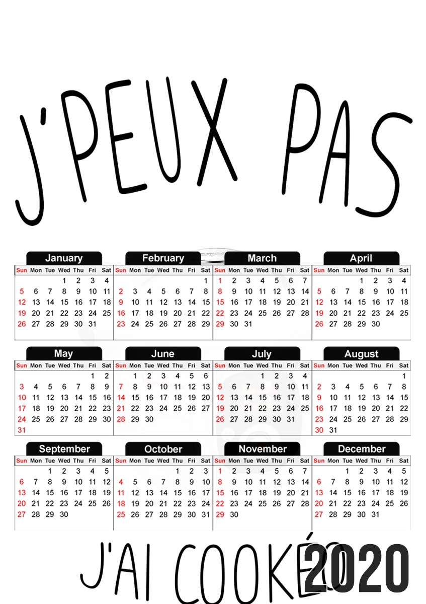 Je peux pas jai cookeo für A3 Fotokalender 30x43cm