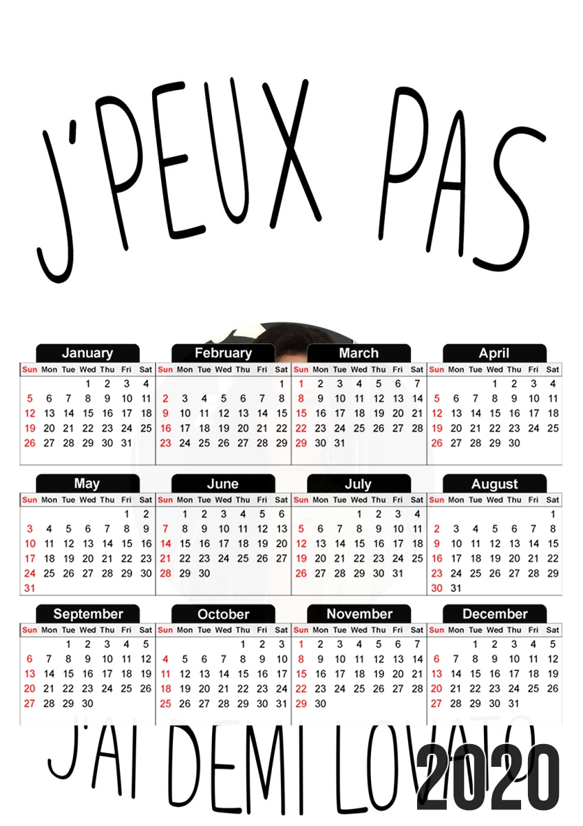 Je peux pas jai Demi Lovato für A3 Fotokalender 30x43cm