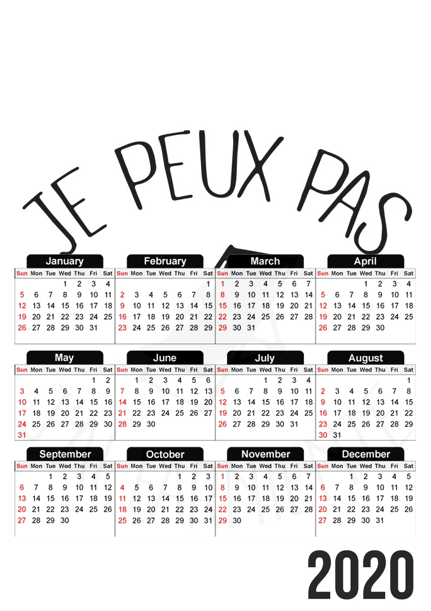 Je peux pas jai farniente für A3 Fotokalender 30x43cm