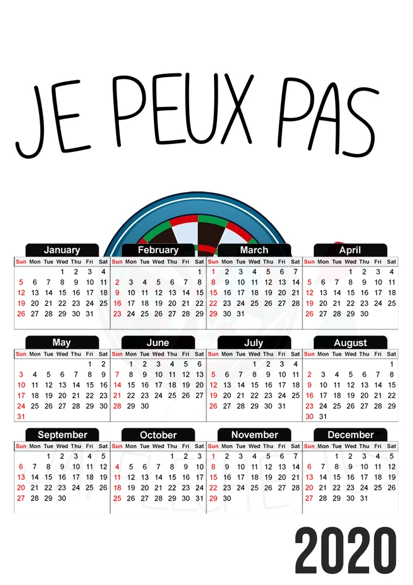 Je peux pas jai flechettes für A3 Fotokalender 30x43cm