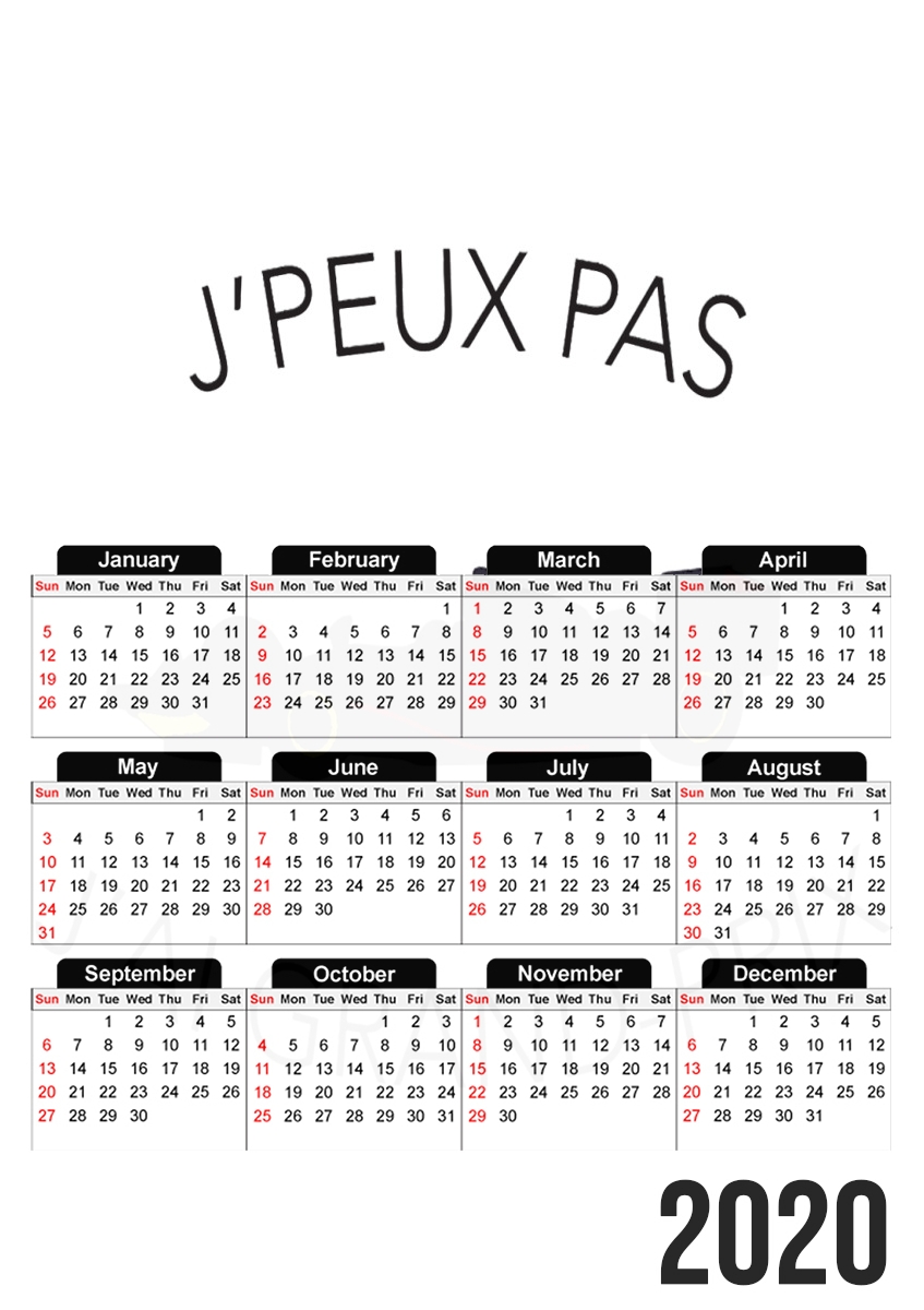 Je peux pas jai grand prix für A3 Fotokalender 30x43cm