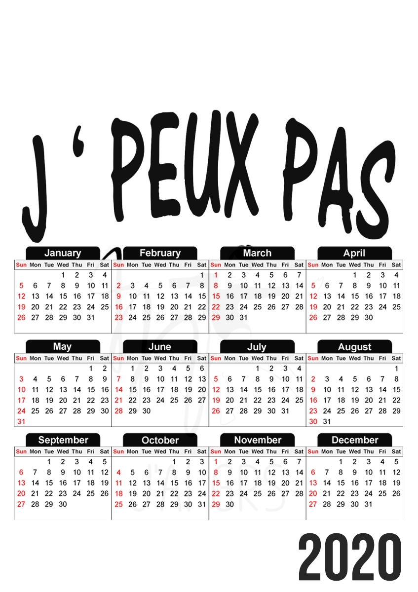 Je peux pas jai GRS für A3 Fotokalender 30x43cm