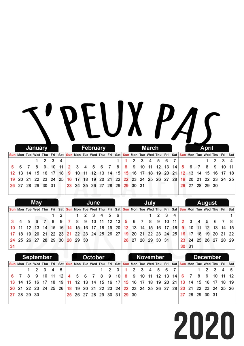 Je peux pas jai la tete dans le cul für A3 Fotokalender 30x43cm