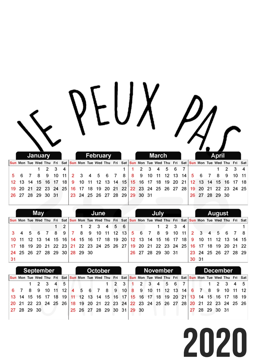 Je peux pas jai maths für A3 Fotokalender 30x43cm