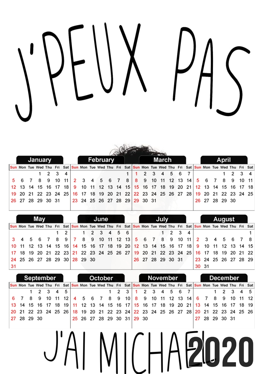 Je peux pas jai Michael Jackson für A3 Fotokalender 30x43cm