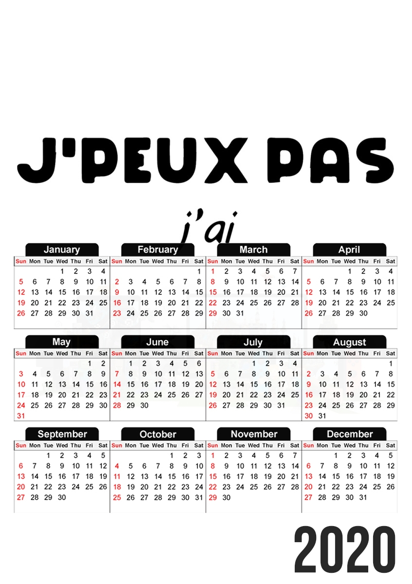 Je peux pas jai minecraft für A3 Fotokalender 30x43cm