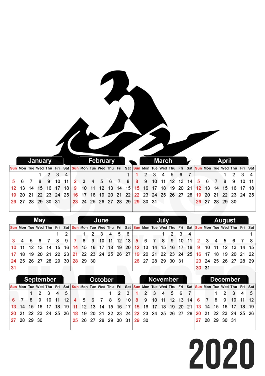 Je peux pas jai moto für A3 Fotokalender 30x43cm