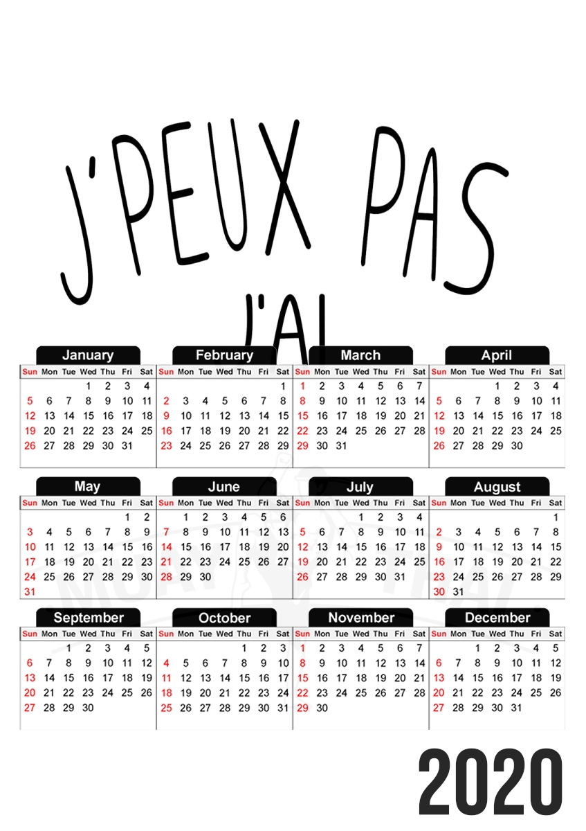 Je peux pas jai Muay Thai für A3 Fotokalender 30x43cm