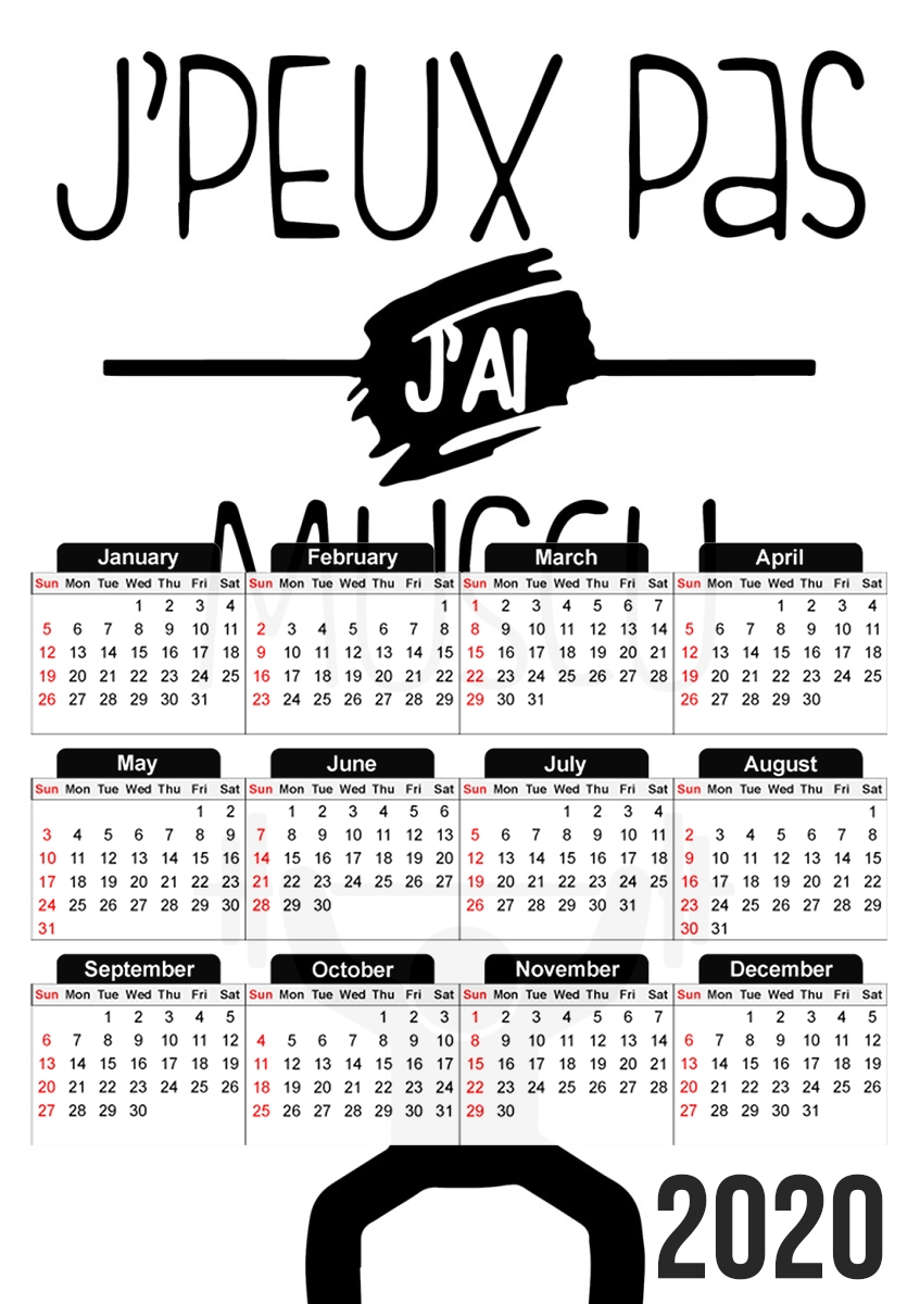 Je peux pas jai musculation für A3 Fotokalender 30x43cm