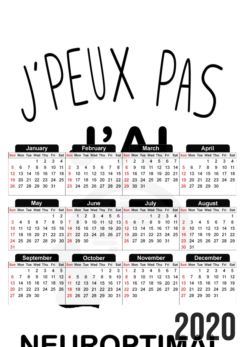 Je peux pas jai neuroptimal für A3 Fotokalender 30x43cm