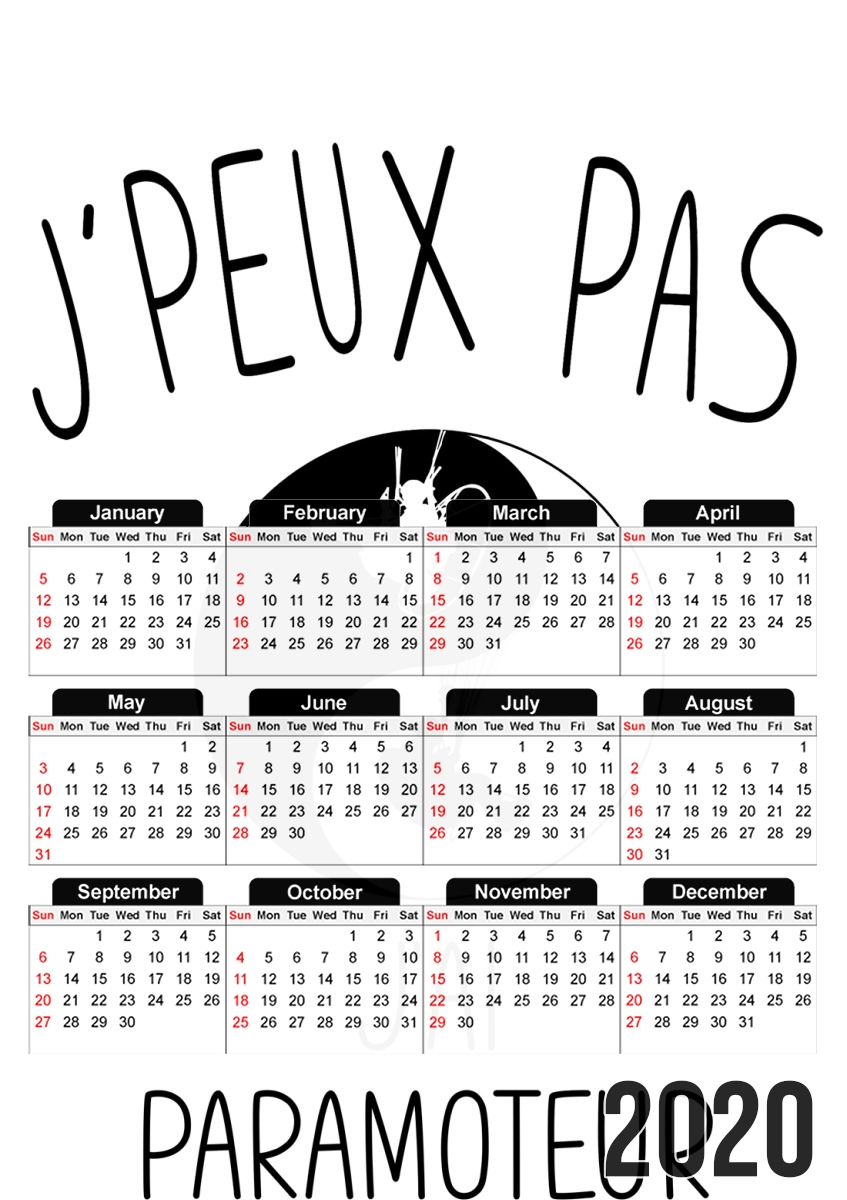 Je peux pas jai paramoteur für A3 Fotokalender 30x43cm