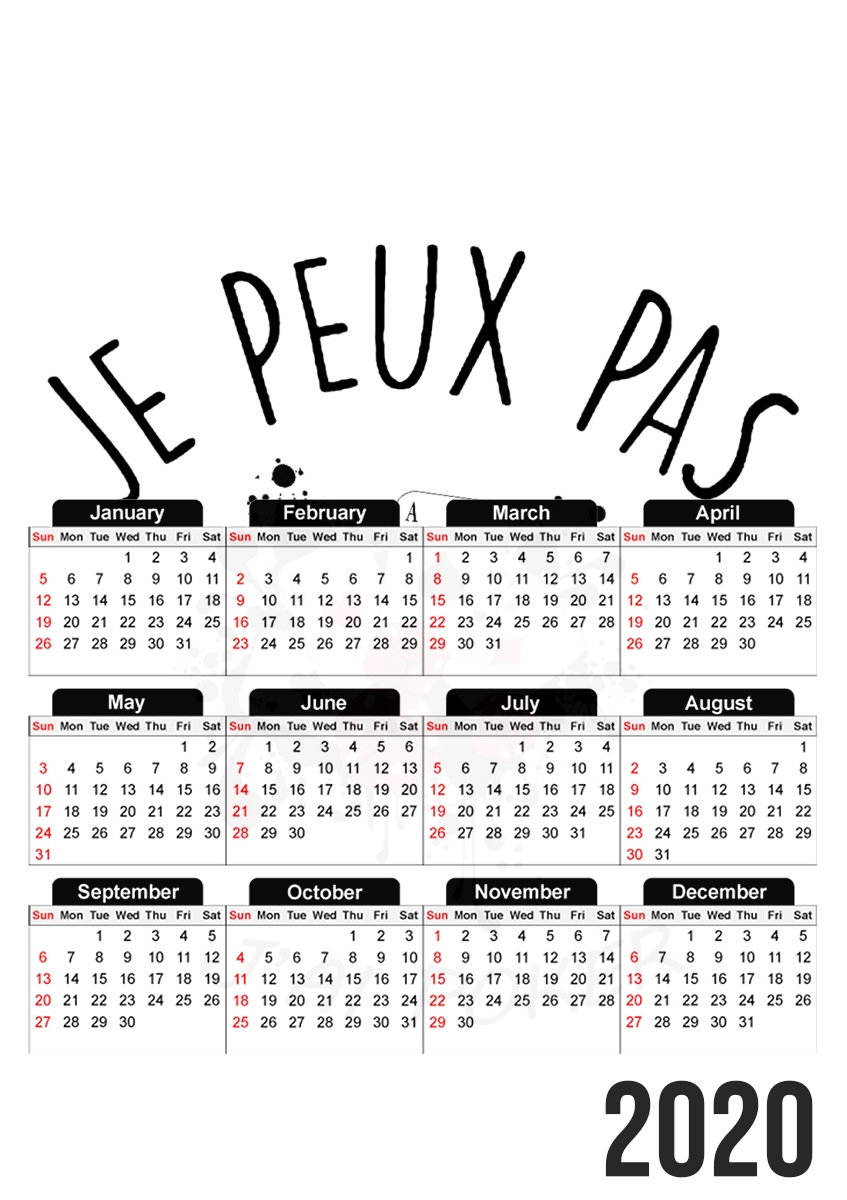 Je peux pas jai poker für A3 Fotokalender 30x43cm