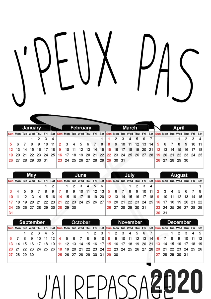 Je peux pas jai repassage für A3 Fotokalender 30x43cm