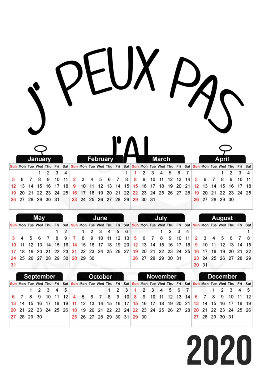 Je peux pas jai retraite für A3 Fotokalender 30x43cm