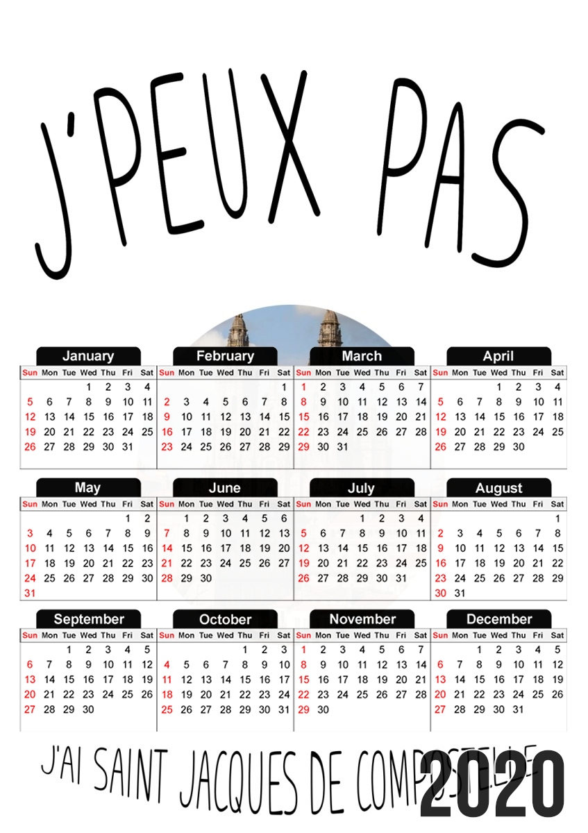 Je peux pas jai saint jacques de compostelle für A3 Fotokalender 30x43cm