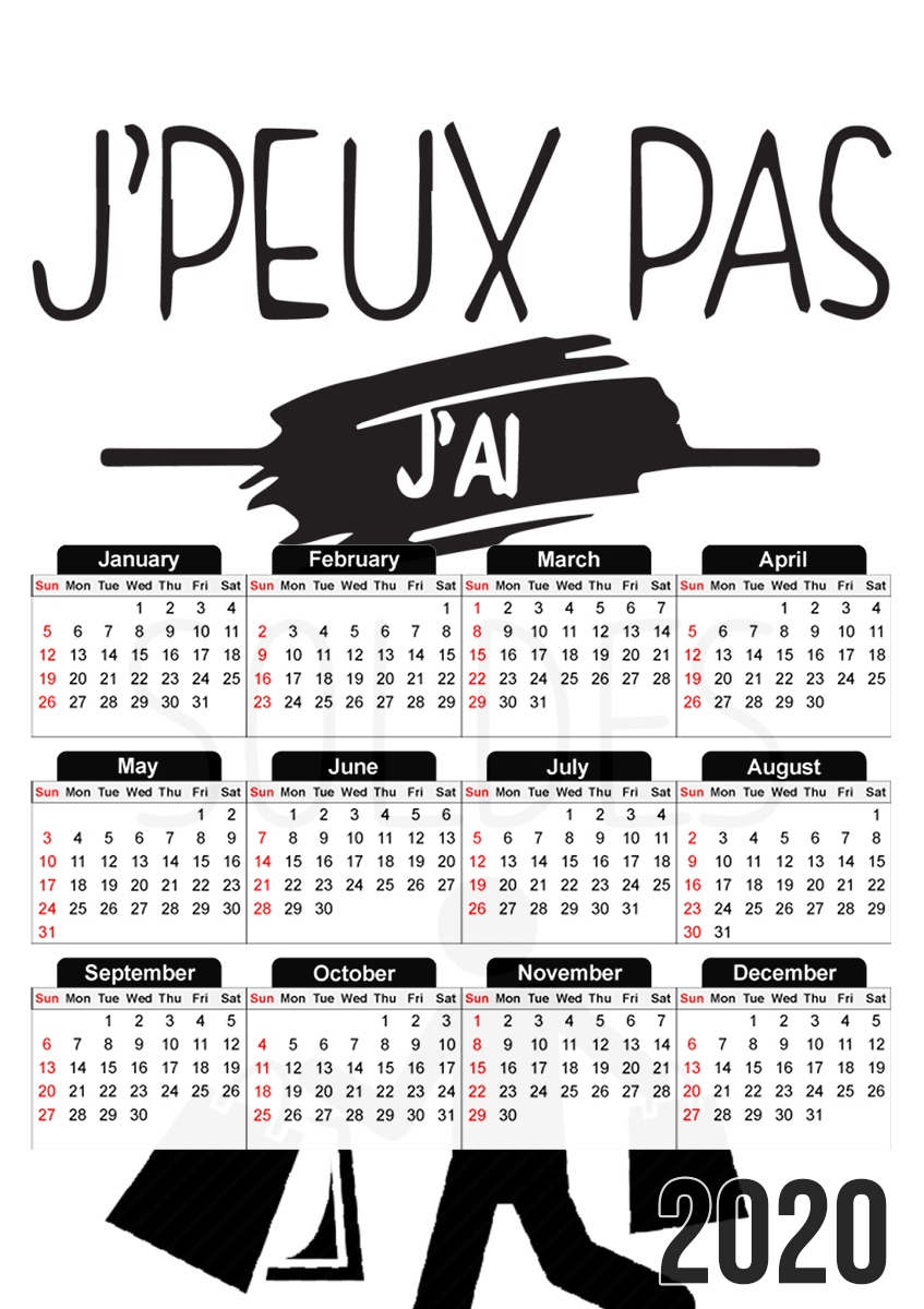 Je peux pas jai soldes für A3 Fotokalender 30x43cm