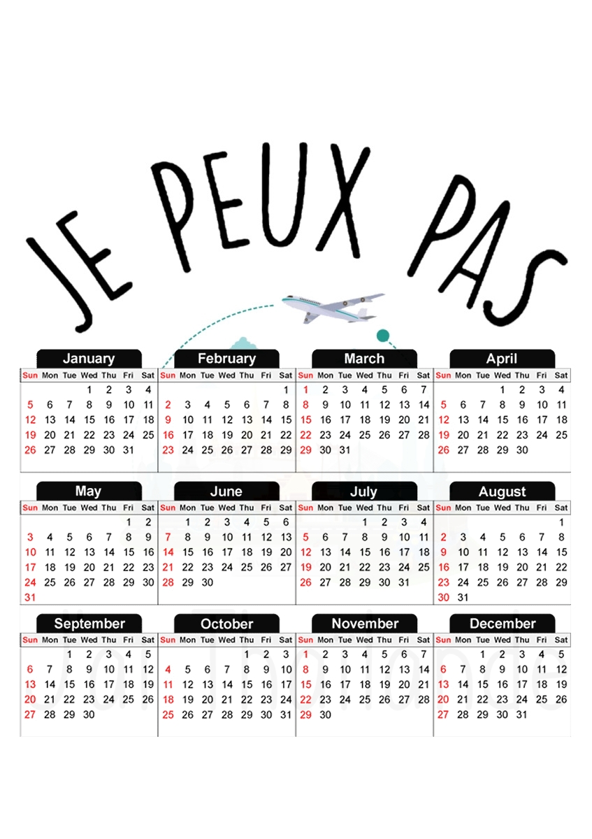 Je peux pas jai thailand für A3 Fotokalender 30x43cm