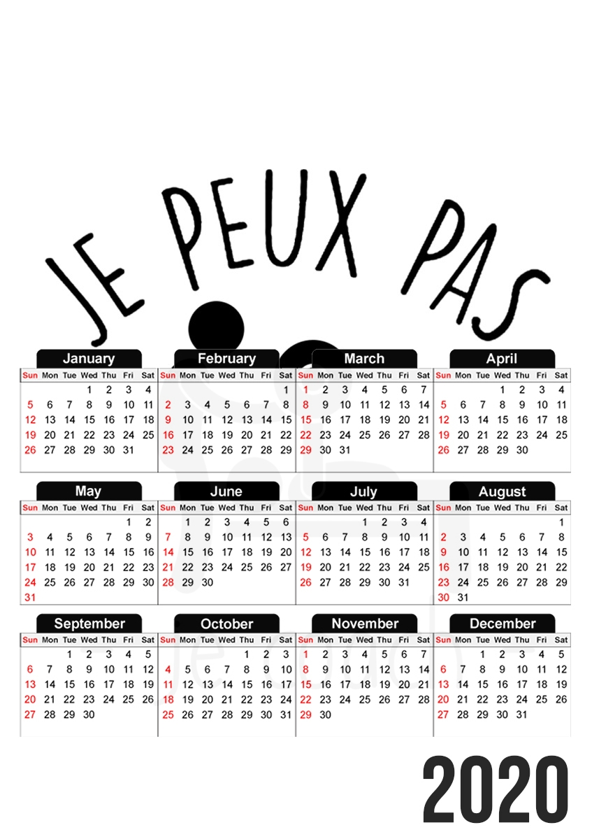 Je peux pas je coach für A3 Fotokalender 30x43cm